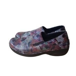 Spring Step Womens Black Multi Slip On Comfort Shoes Size 6M